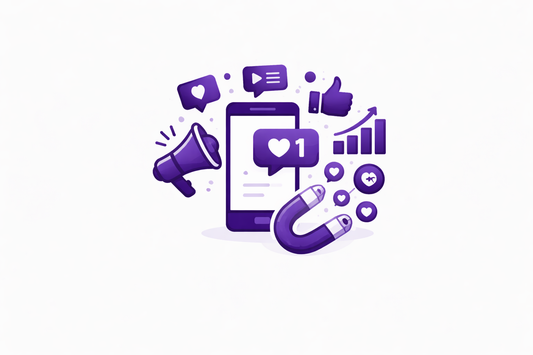 Multiple social media app icons for account management and engagement